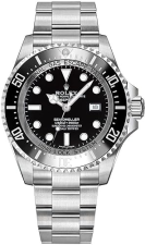 ROLEX SEA-DWELLER MEN'S WATCH 116660 BLACK DIAL STAINLESS STEEL - GENUINE LUXURY TIMEPIECE