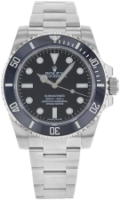 ROLEX SUBMARINER 114060 BLACK DIAL OYSTERSTEEL MEN'S WATCH 40MM
