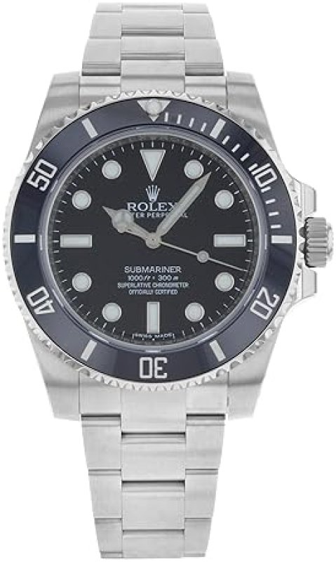 ROLEX SUBMARINER 114060 BLACK DIAL OYSTERSTEEL MEN'S WATCH 40MM