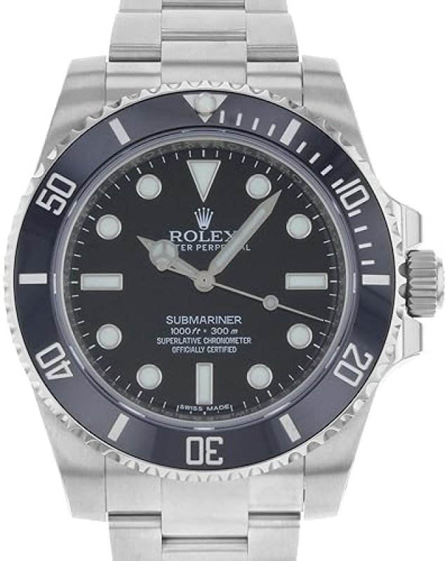 ROLEX SUBMARINER 114060 BLACK DIAL OYSTERSTEEL MEN'S WATCH 40MM