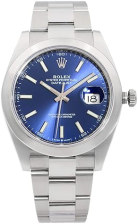 ROLEX DATEJUST 41 BLUE DIAL STAINLESS STEEL MEN'S WATCH | MODEL 126300BLSO