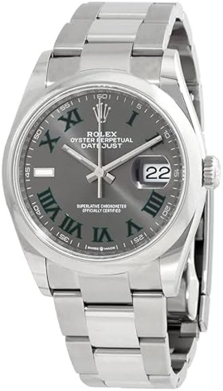 ROLEX DATEJUST 36 GREY DIAL LADIES WATCH 126200GYRO - AUTOMATIC MOVEMENT