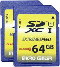 INLAND 64GB CLASS 10 SDXC MEMORY CARDS FOR TRAIL CAMERAS (2 PACK)