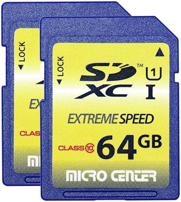 INLAND 64GB CLASS 10 SDXC MEMORY CARDS FOR TRAIL CAMERAS (2 PACK)