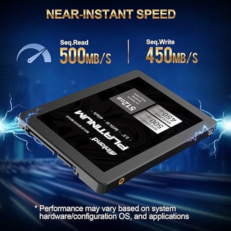 INLAND PLATINUM 512GB SSD SATA III 2.5" SOLID STATE DRIVE (512GB)