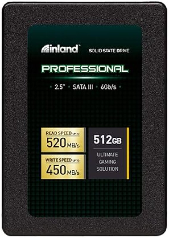 INLAND PROFESSIONAL 512GB SSD SATA III 2.5" INTERNAL SOLID STATE DRIVE