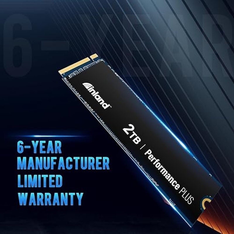 INLAND 2TB NVME GAMING SSD FOR PS5 - GEN4 PCIE, M.2 2280, UP TO 7100MB/S SPEED
