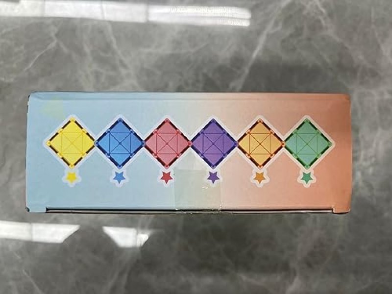 COODOO MAGNETIC TILES STEM TOY SET FOR TODDLERS - 40PCS BUILDING BLOCKS FOR CREATIVE LEARNING - SAFE MONTESSORI TOY FOR BOYS AND GIRLS 3+