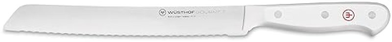 WUSTHOF  GOURMET WHITE 8 INCH BREAD KNIFE - PREMIUM QUALITY KITCHEN TOOL