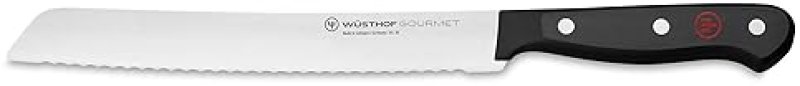 WUSTHOF GOURMET 8-INCH BREAD KNIFE IN BLACK - TOP QUALITY KITCHEN TOOL