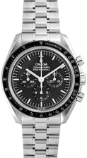 OMEGA SPEEDMASTER MOON WATCH PROFESSIONAL HAND WINDING CHRONOGRAPH BLACK BRACELET - 5 ATM WATERPROOF