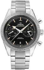OMEGA SPEEDMASTER 57 CHRONOGRAPH AUTOMATIC MEN'S WATCH, BLACK DIAL, STAINLESS STEEL - 33110425101002