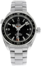 OMEGA SEAMASTER PLANET OCEAN GMT MEN'S WATCH - BLACK DIAL, STEEL - 23230442201001
