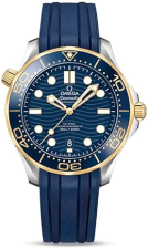 OMEGA SEAMASTER MEN'S WATCH STEEL & 18KT YELLOW GOLD BLUE DIAL CHRONOMETER