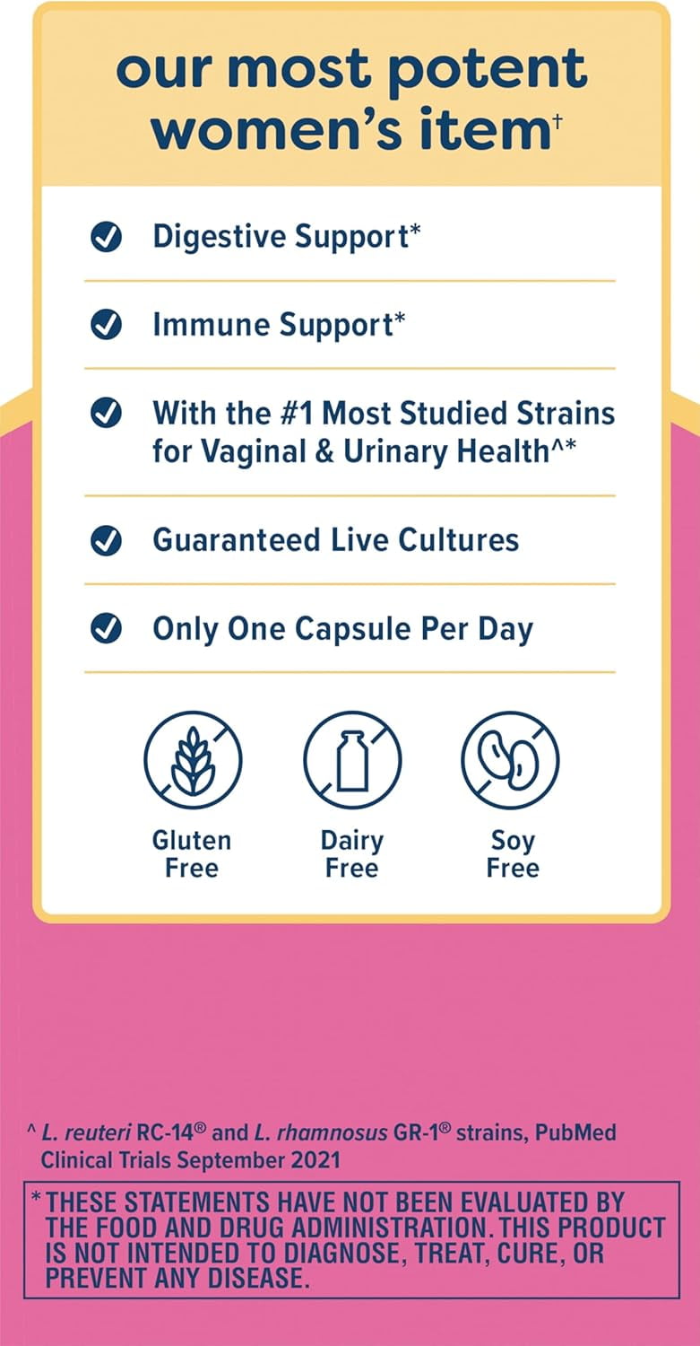 RENEW LIFE WOMEN'S PROBIOTIC 90 BILLION CFU | 30 VEGETARIAN CAPSULES