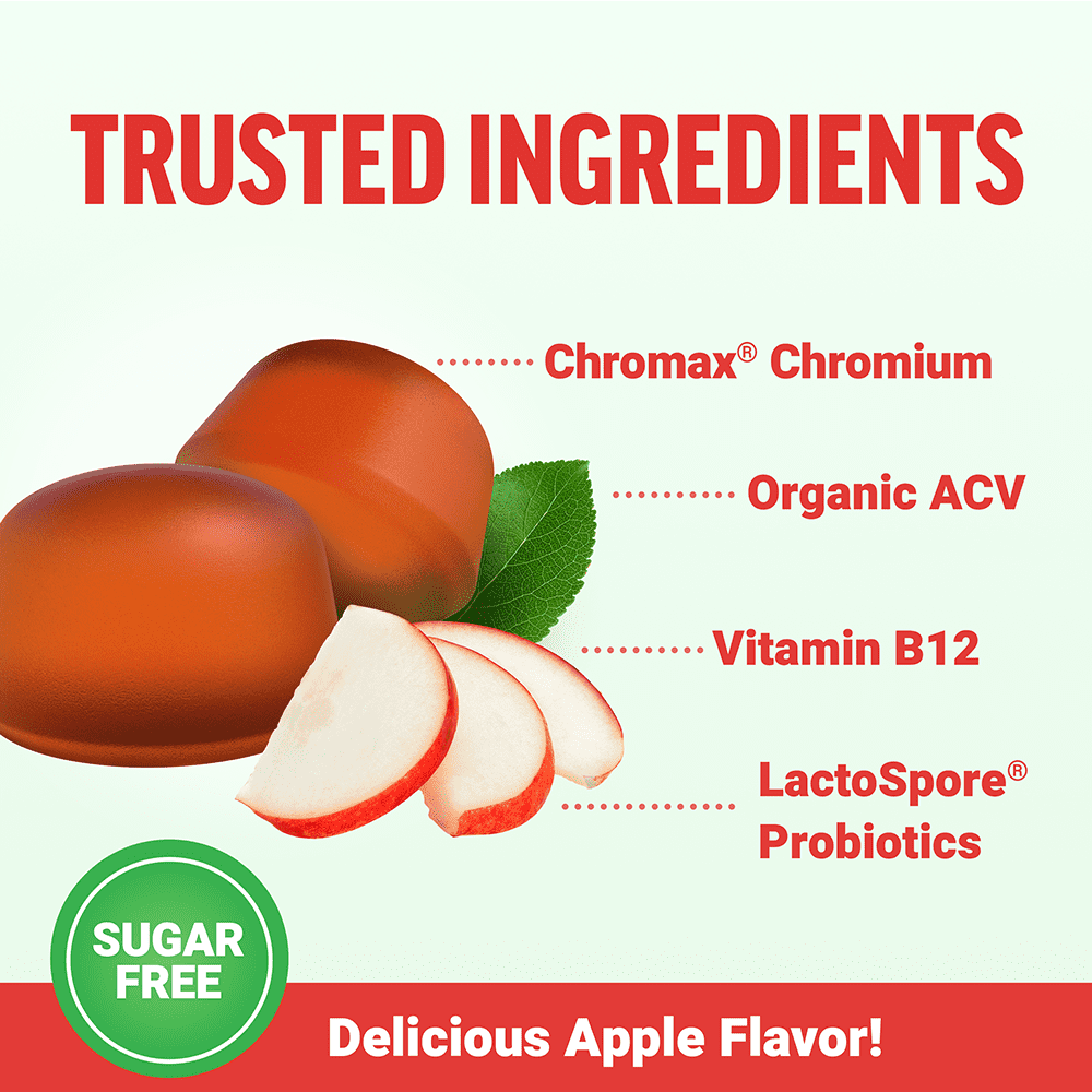 FORCE FACTOR ORGANIC APPLE CIDER VINEGAR GUMMIES WITH PROBIOTICS FOR DIGESTION & METABOLISM, 120CT