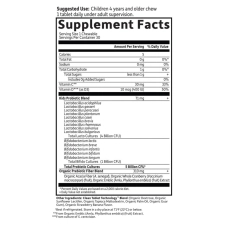 GARDEN OF LIFE  ORGANIC KIDS+ BERRY CHERRY PROBIOTICS FOR KIDS WITH VITAMIN C & D - 5 BILLION CFU, DAIRY-FREE, 30 CHEWABLES