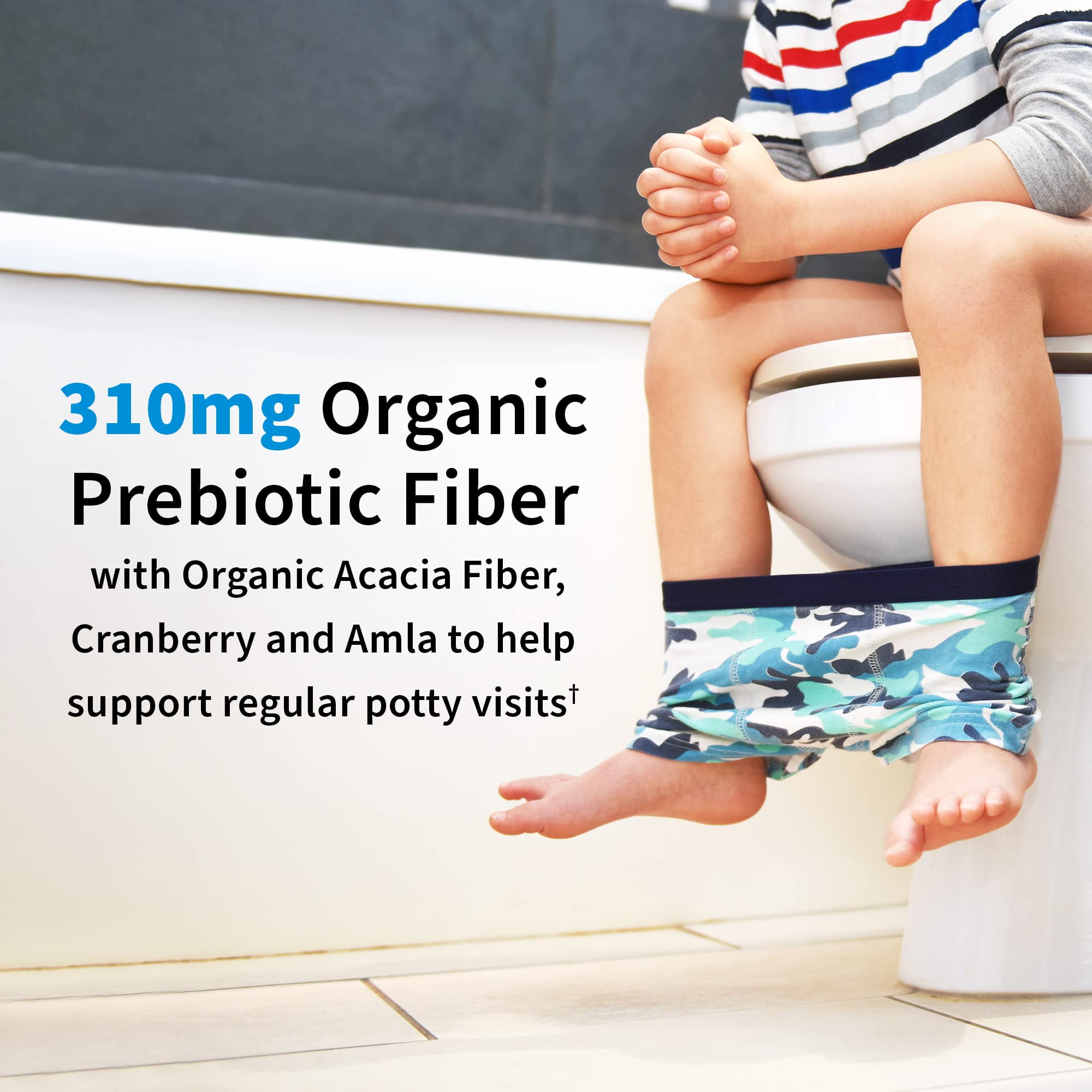 GARDEN OF LIFE  ORGANIC KIDS+ BERRY CHERRY PROBIOTICS FOR KIDS WITH VITAMIN C & D - 5 BILLION CFU, DAIRY-FREE, 30 CHEWABLES