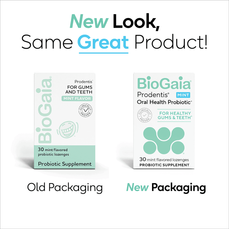 BIOGAIA ORAL HEALTH PROBIOTIC FOR HEALTHY GUMS & TEETH DEFENSE - MINT