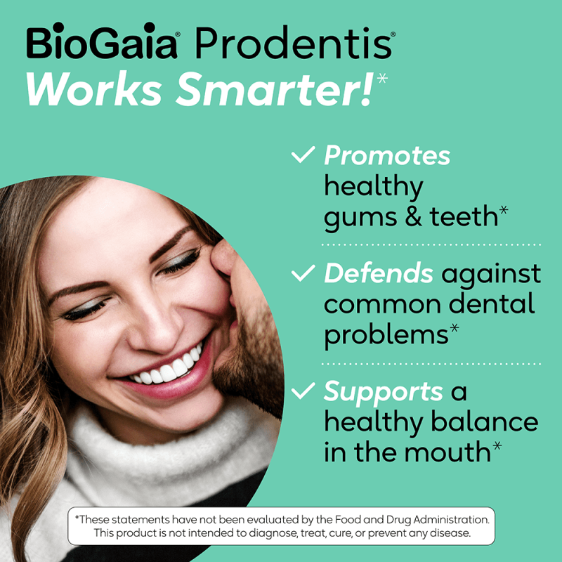 BIOGAIA ORAL HEALTH PROBIOTIC FOR HEALTHY GUMS & TEETH DEFENSE - MINT