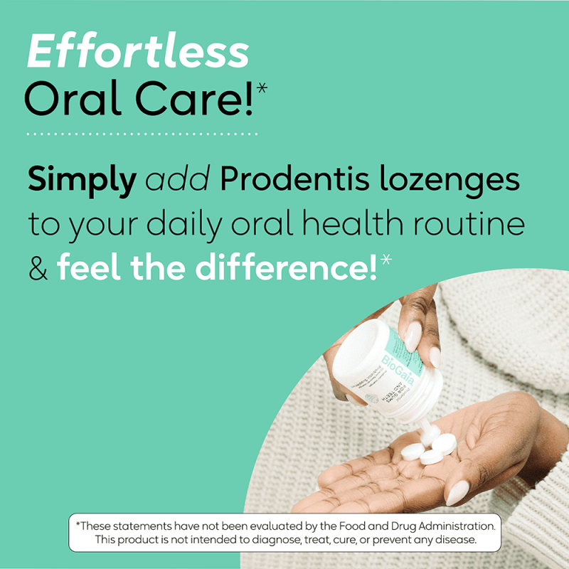 BIOGAIA ORAL HEALTH PROBIOTIC FOR HEALTHY GUMS & TEETH DEFENSE - MINT