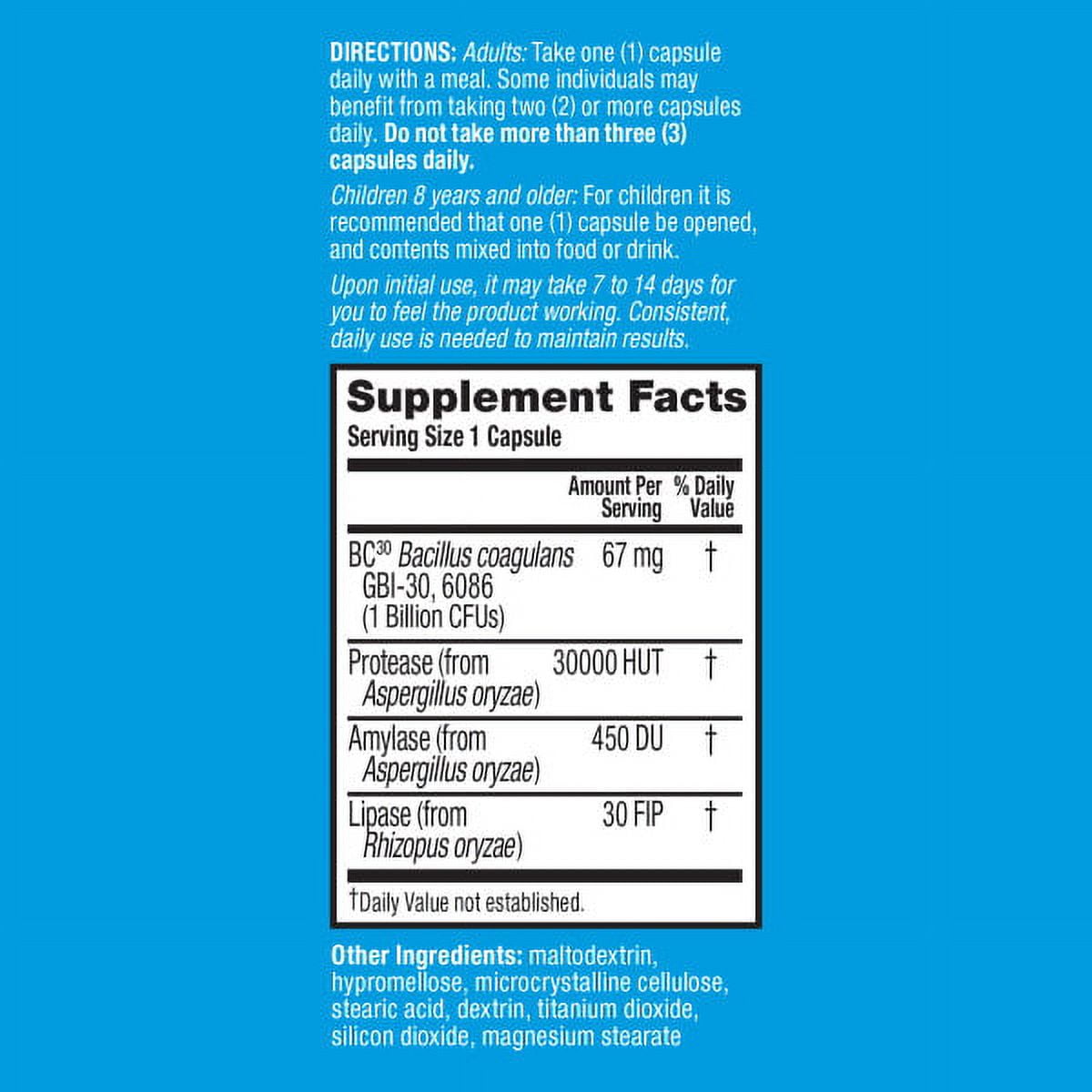 DIGESTIVE ENZYME SUPPLEMENT - 96 CAPSULES FOR INTENSIVE BOWEL SUPPORT