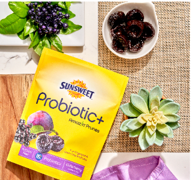 SUNSWEET PROBIOTIC+ ELDERBERRY PRUNES, 6OZ POUCH BAG - NATURAL FLAVOR