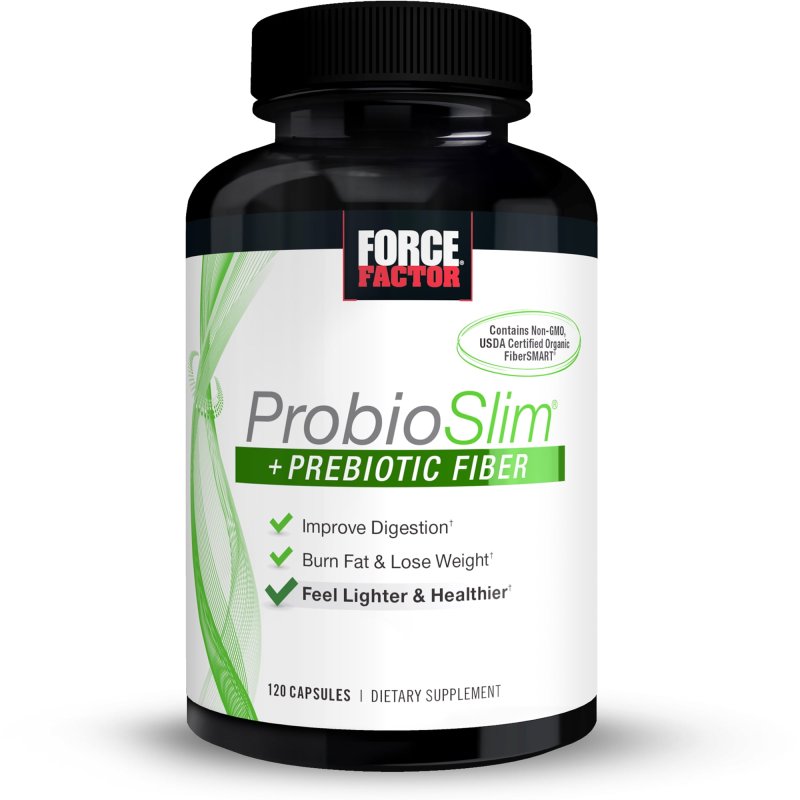 FORCE FACTOR PROBIOTIC FIBER SUPPLEMENT, 120 CAPSULES