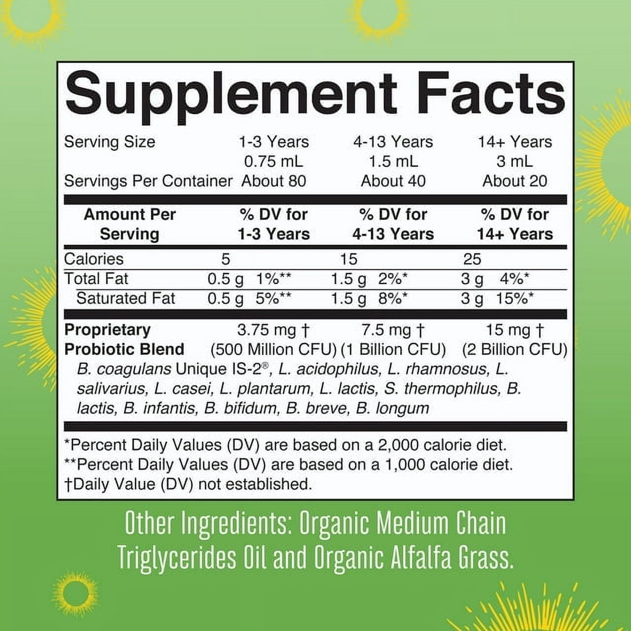 MARYRUTH ORGANICS LIQUID PROBIOTIC DROPS, USDA CERTIFIED VEGAN, 2 FL OZ