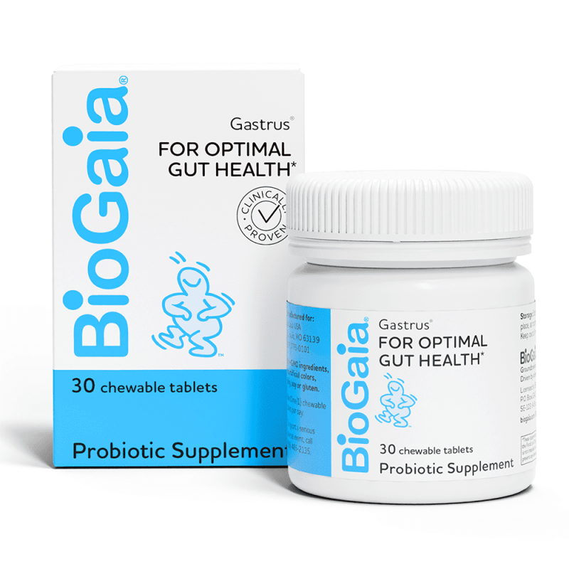 BIOGAIA GASTRUS PROBIOTIC FOR GUT HEALTH | ALLEVIATE DISCOMFORT, GAS & BLOATING, SUPPORT REGULARITY