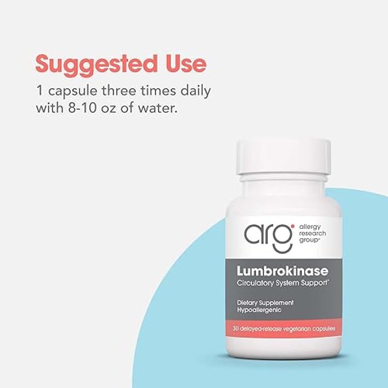LUMBROKINASE SUPPLEMENT FOR CIRCULATORY HEALTH - 30 DELAYED RELEASE CAPSULES