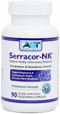 AST ENZYMES SERRACOR-NK: PROTEOLYTIC ENZYME FORMULA WITH SERRAPEPTASE & NATTOKINASE - 90 CAPSULES