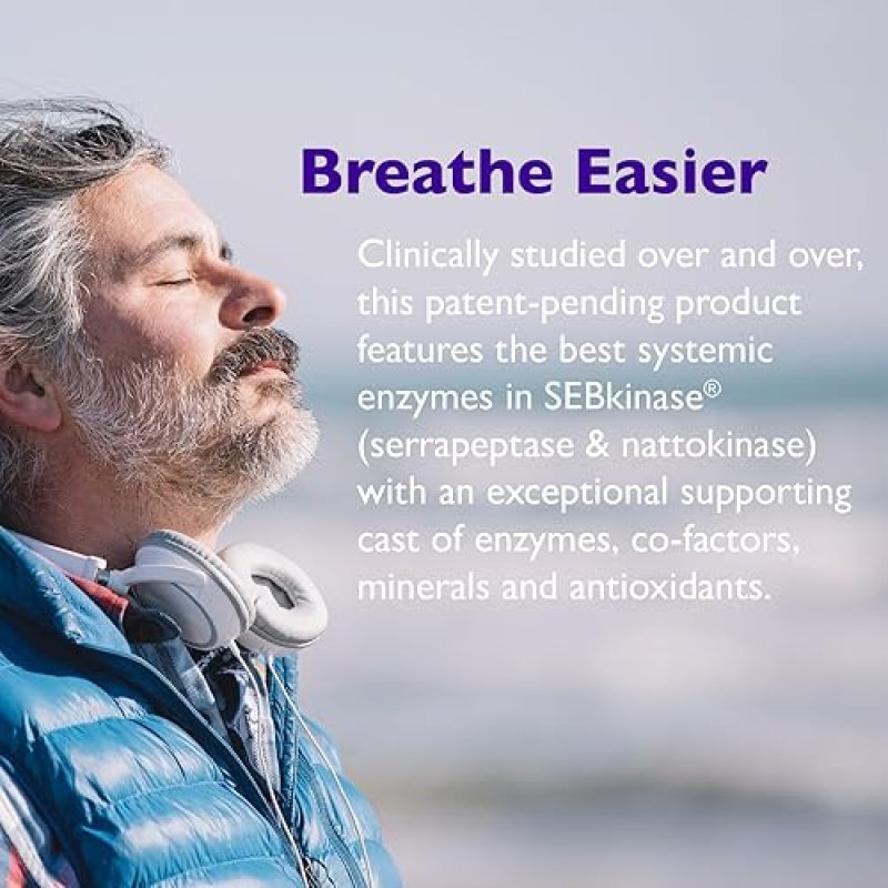 AST ENZYMES SERRACOR-NK: PROTEOLYTIC ENZYME FORMULA WITH SERRAPEPTASE & NATTOKINASE - 90 CAPSULES