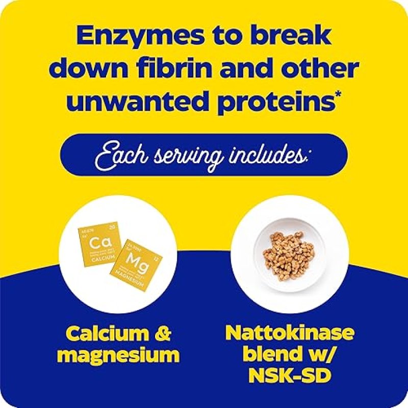 ENZYMEDICA NATTO-K NATTOKINASE SUPPLEMENT FOR HEART HEALTH, 30 CAPSULES
