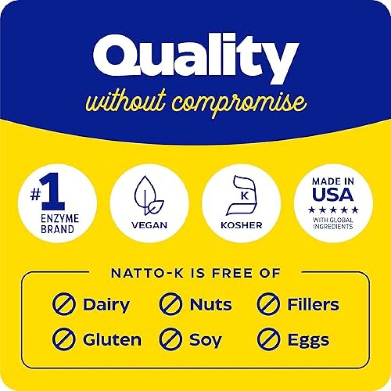 ENZYMEDICA NATTO-K NATTOKINASE SUPPLEMENT FOR HEART HEALTH, 30 CAPSULES