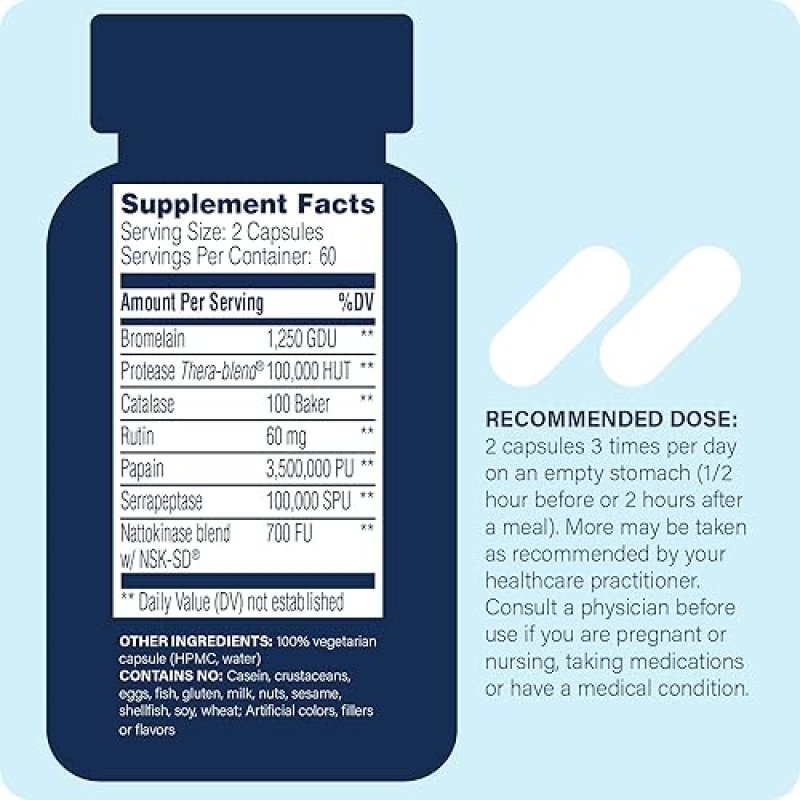 ENZYME SCIENCE JOINT SUPPORT SUPPLEMENT WITH ENZYMES - VEGAN & KOSHER - 120 CAPSULES