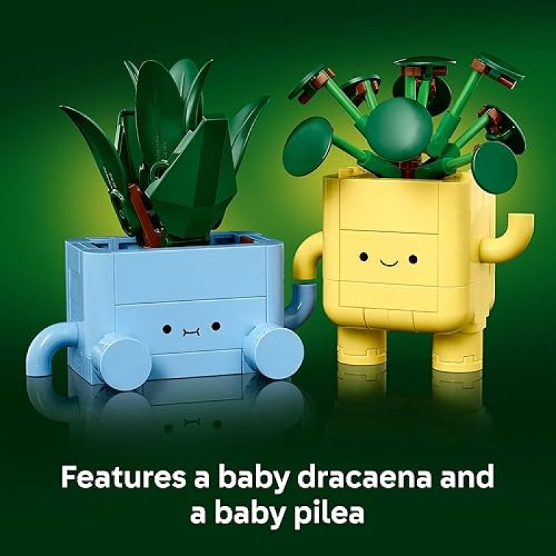 LEGO BOTANICALS HAPPY PLANTS BUILDING SET - BEDROOM DECOR FOR KIDS & ADULTS - IDEAL GIFT - AGES 9+ - 10349