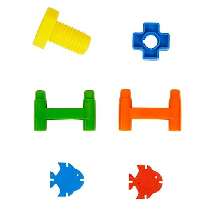 DISCOUNT STEM BUILDING TOYS SET FOR AGES 3 AND UP - 3 CONSTRUCTION SETS IN STORAGE BIN