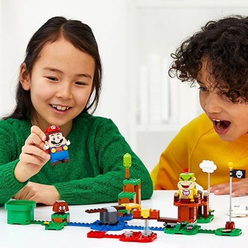 LEGO SUPER MARIO ADVENTURES STARTER SET WITH INTERACTIVE MARIO FIGURE AND BOWSER JR., 71360 - IDEAL GIFT FOR SUPER MARIO FANS, KIDS 6+