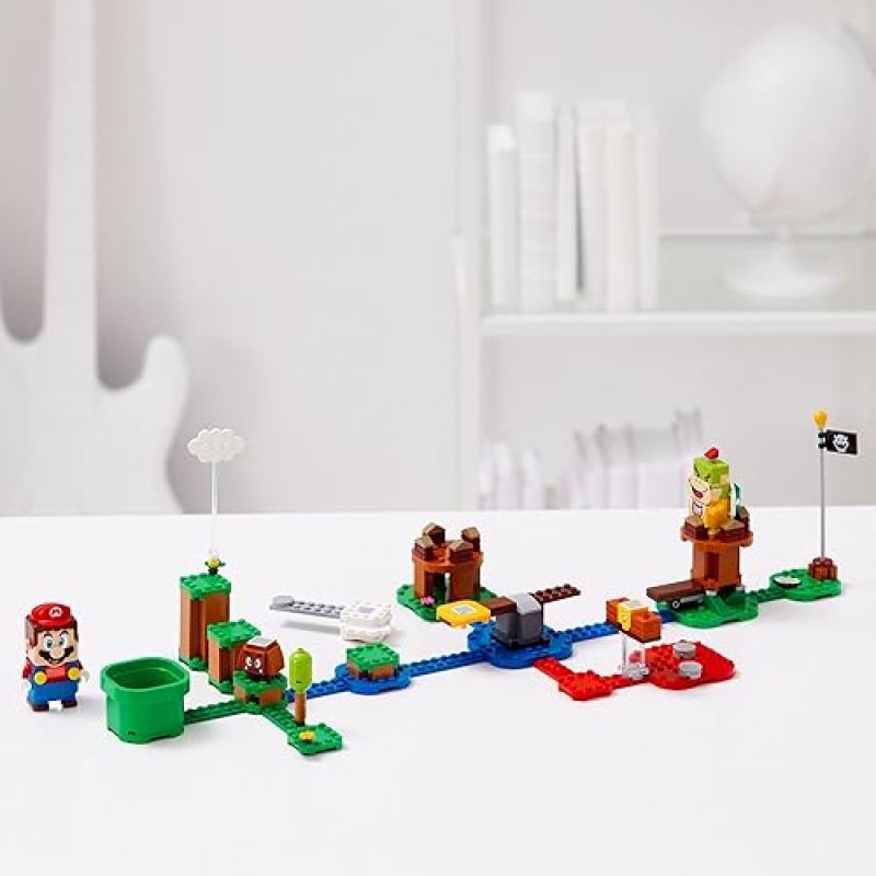 LEGO SUPER MARIO ADVENTURES STARTER SET WITH INTERACTIVE MARIO FIGURE AND BOWSER JR., 71360 - IDEAL GIFT FOR SUPER MARIO FANS, KIDS 6+