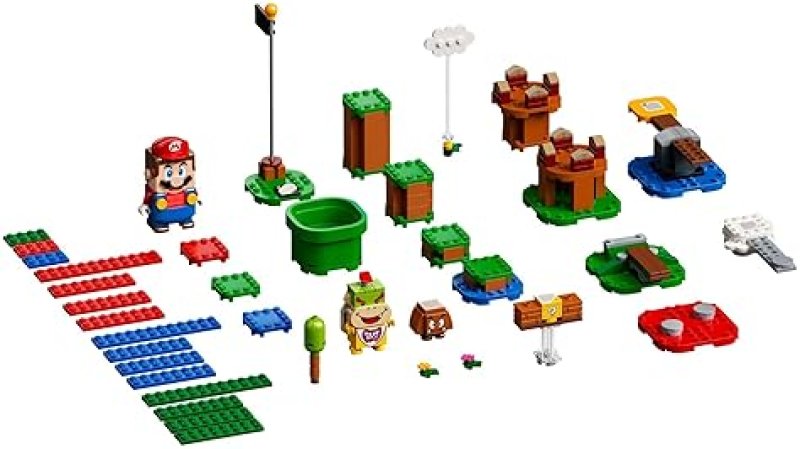 LEGO SUPER MARIO ADVENTURES STARTER SET WITH INTERACTIVE MARIO FIGURE AND BOWSER JR., 71360 - IDEAL GIFT FOR SUPER MARIO FANS, KIDS 6+