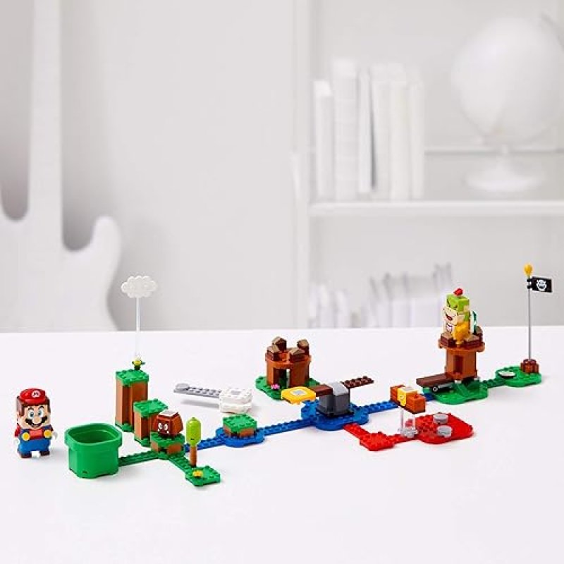 LEGO SUPER MARIO ADVENTURES STARTER SET WITH INTERACTIVE MARIO FIGURE AND BOWSER JR., 71360 - IDEAL GIFT FOR SUPER MARIO FANS, KIDS 6+
