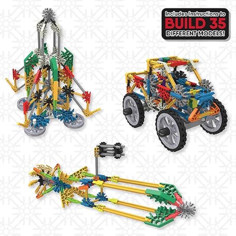 K'NEX ADVENTURE WHEELS BUILDING SET - 480 PIECES, STEM CREATIVE CONSTRUCTION - AGES 7+