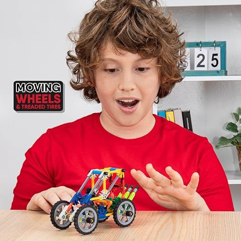 K'NEX ADVENTURE WHEELS BUILDING SET - 480 PIECES, STEM CREATIVE CONSTRUCTION - AGES 7+