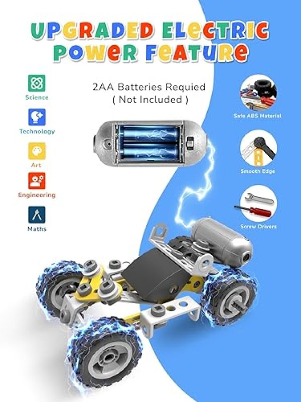 SHANTOU CHENGHAI ELECTRIC STEM BUILDING TOYS FOR BOYS 4-8 YEARS - EDUCATIONAL RACING SCIENCE KIT - CREATIVE GIFT