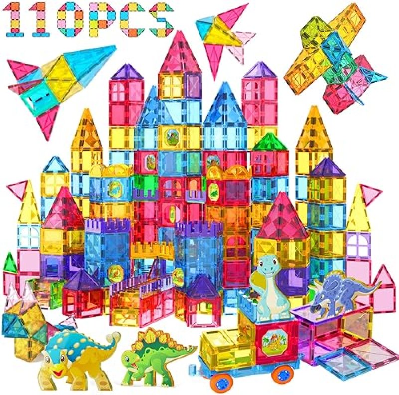 JIAXIN MAGNETIC BUILDING BLOCKS SET FOR KIDS | EDUCATIONAL STEM TOY KIT | CHRISTMAS BIRTHDAY GIFT | AGES 3-10+"