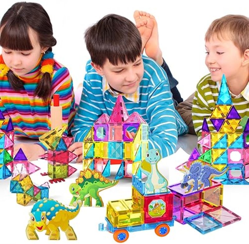 JIAXIN MAGNETIC BUILDING BLOCKS SET FOR KIDS | EDUCATIONAL STEM TOY KIT | CHRISTMAS BIRTHDAY GIFT | AGES 3-10+"