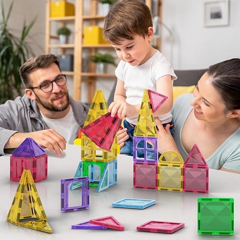 JIAXIN MAGNETIC BUILDING BLOCKS SET FOR KIDS | EDUCATIONAL STEM TOY KIT | CHRISTMAS BIRTHDAY GIFT | AGES 3-10+"
