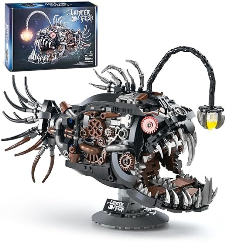 XITALAXU OCEAN ANIMAL MECHANICAL FISH BUILDING SET - STEM GIFT FOR TEENS 8-14 (1038PCS)