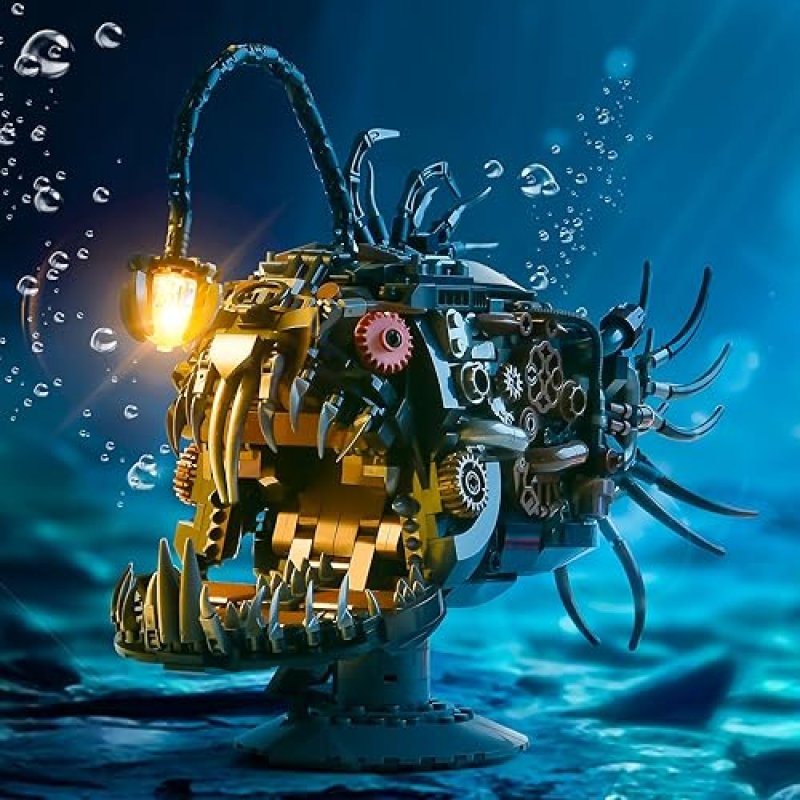 XITALAXU OCEAN ANIMAL MECHANICAL FISH BUILDING SET - STEM GIFT FOR TEENS 8-14 (1038PCS)